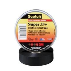 Scotch® Super 33+ sort vinyl tape 19mm x 20m, 0.18mm tyk