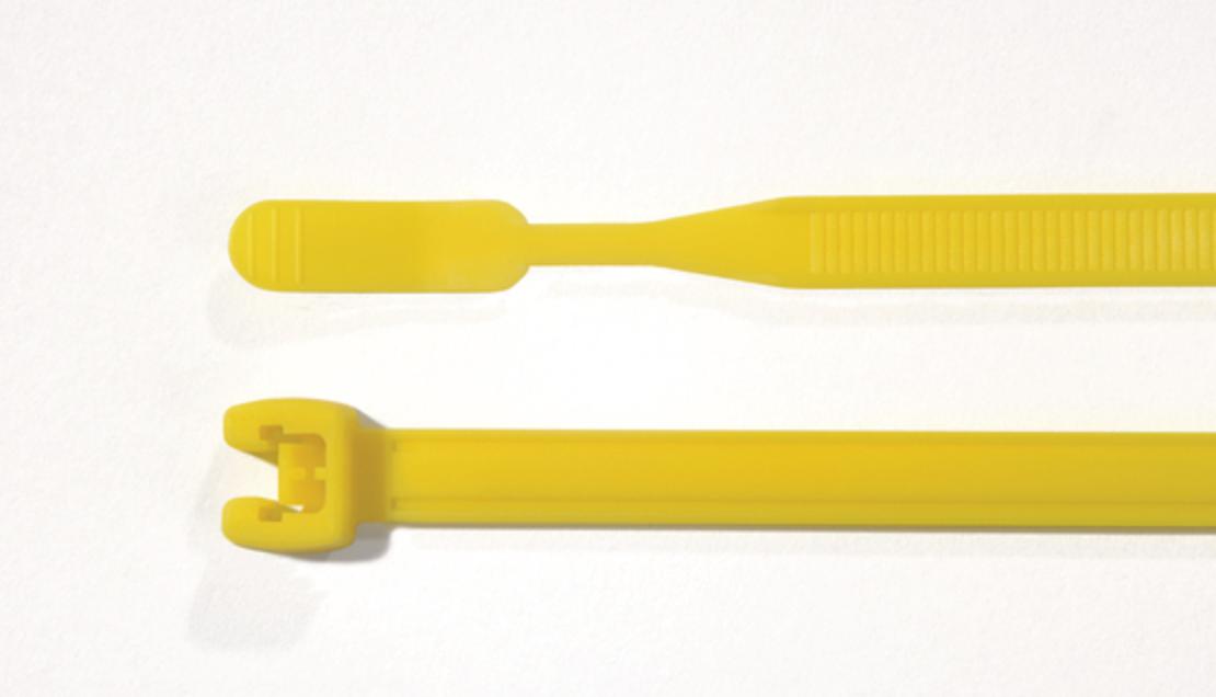 Kabelbinder gul 7,7X420mm; pak. m/100stk.