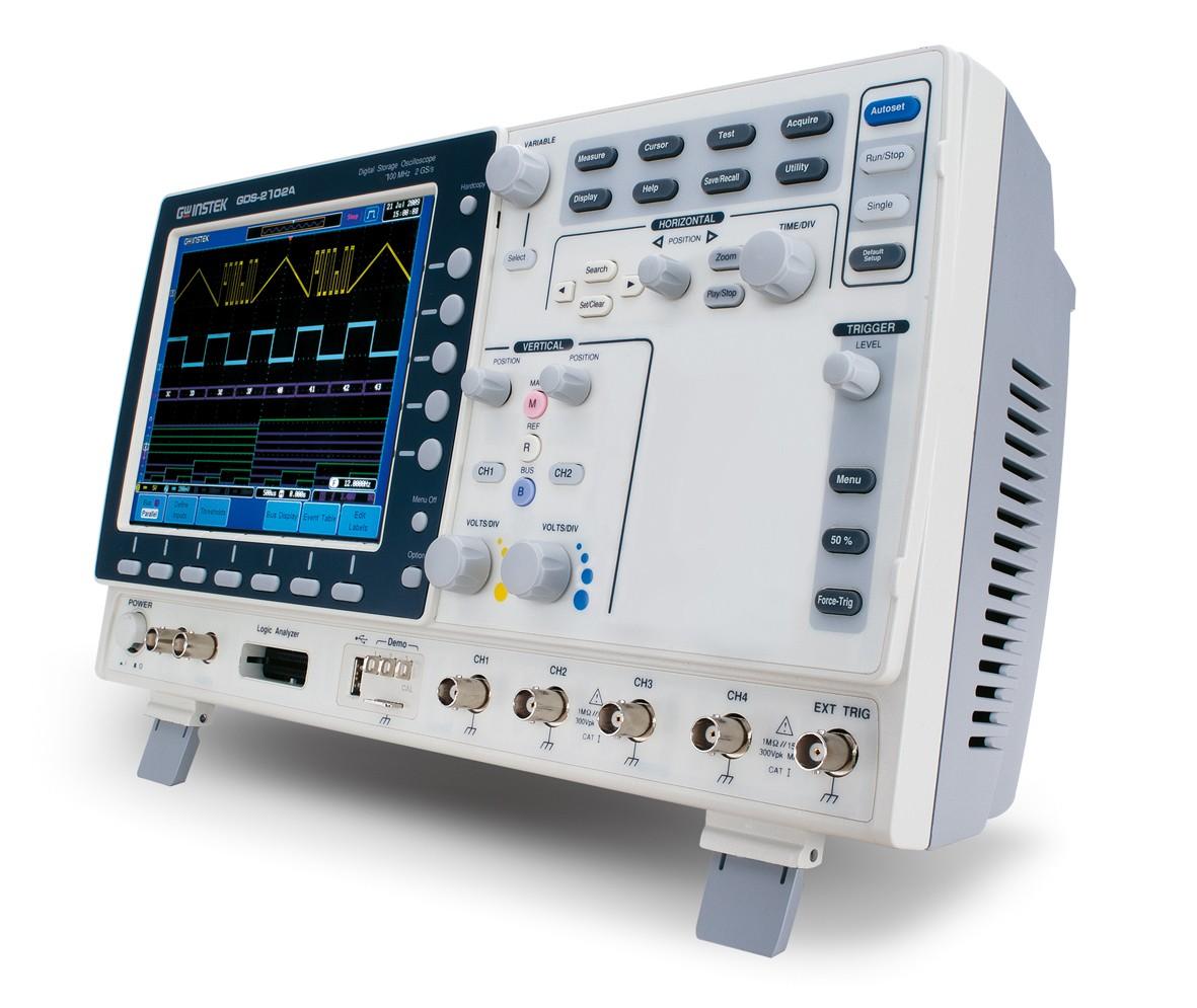 GW-DS Oscilloscop 100MHz 2-CH 2GSa/s (RTS) / 100GSa/s (ETS)